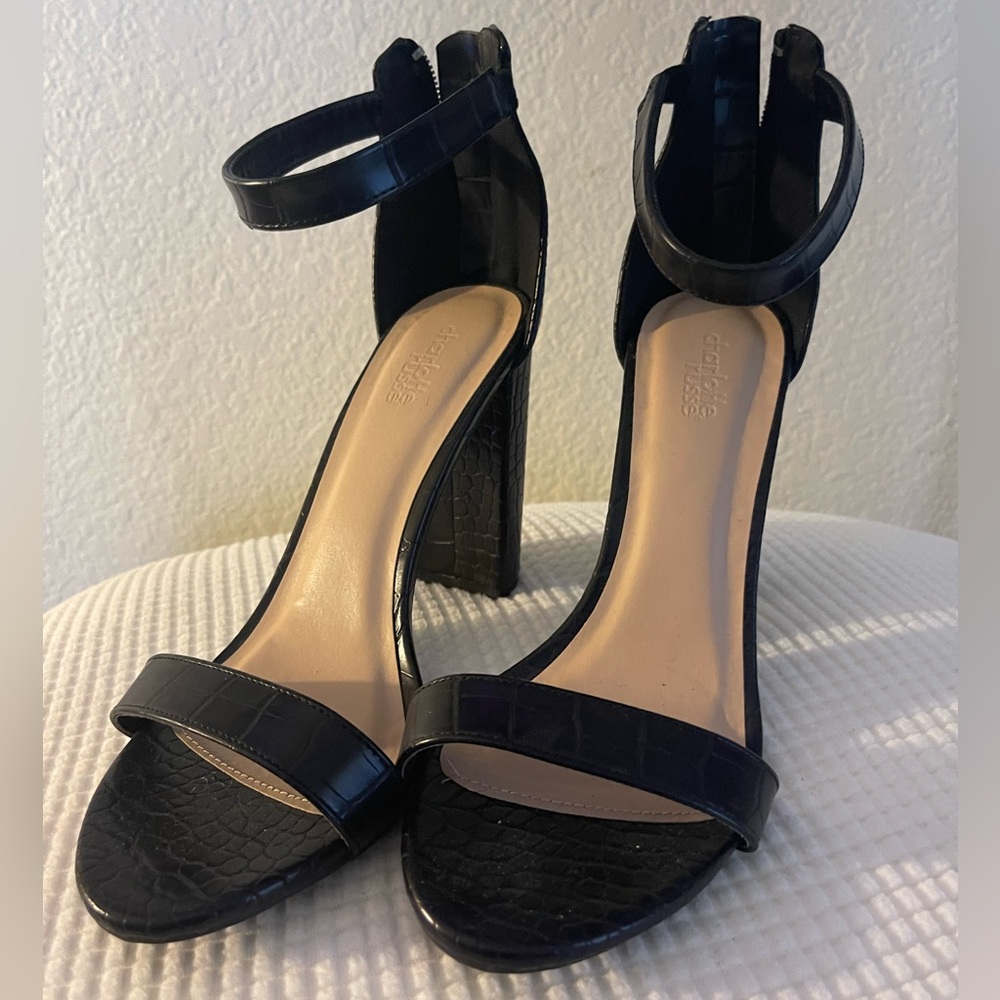 Simple Classic Open Toe Heels Never Worn